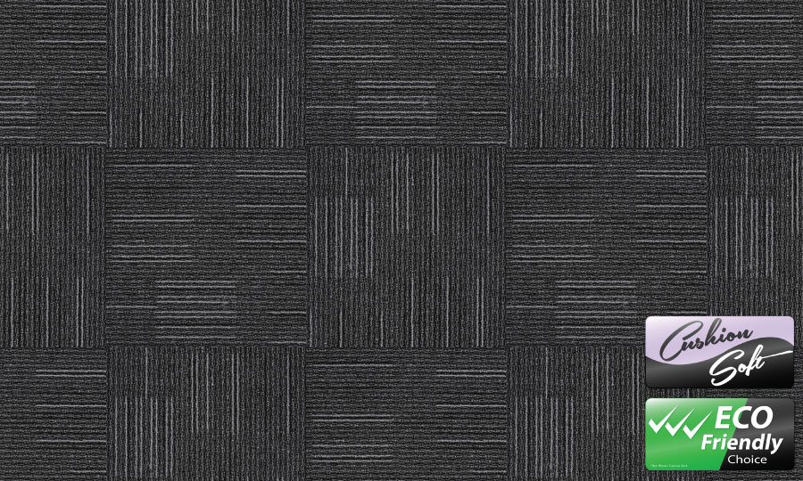 Exclusive Cushioned Carpet Tiles – “Ultra tile – Jet 08”