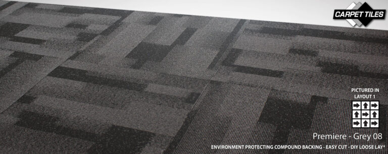 PREMIERE wholesale nylon carpet tile Grey 08