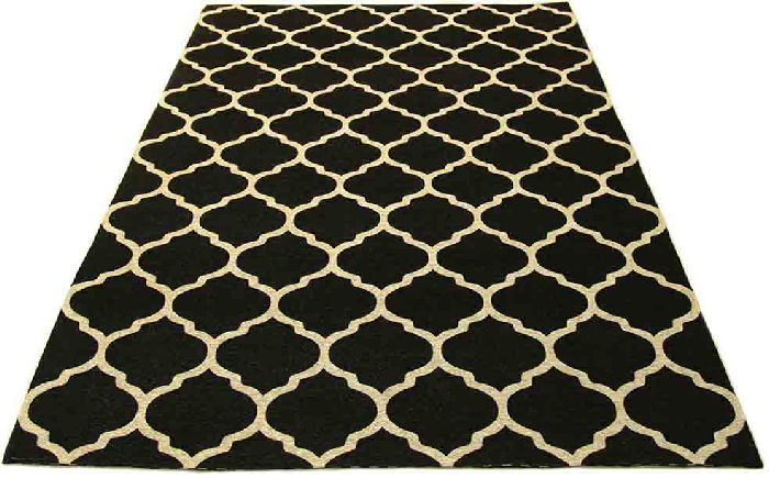 deco rug black