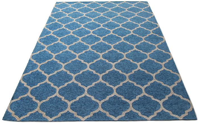 deco rug blue