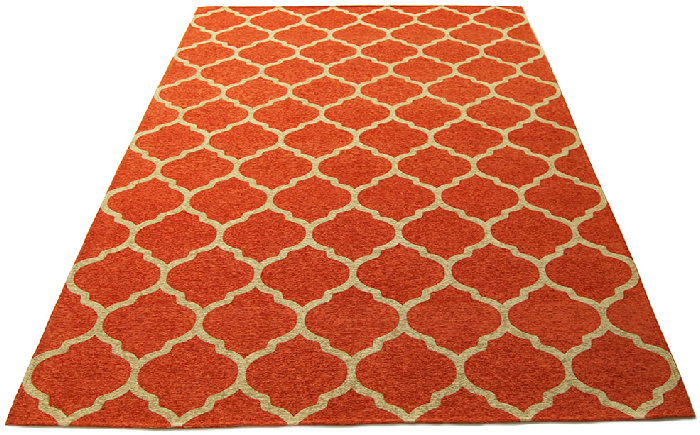 deco rug orange