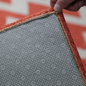 non slip backing felted breathing timber protections rug