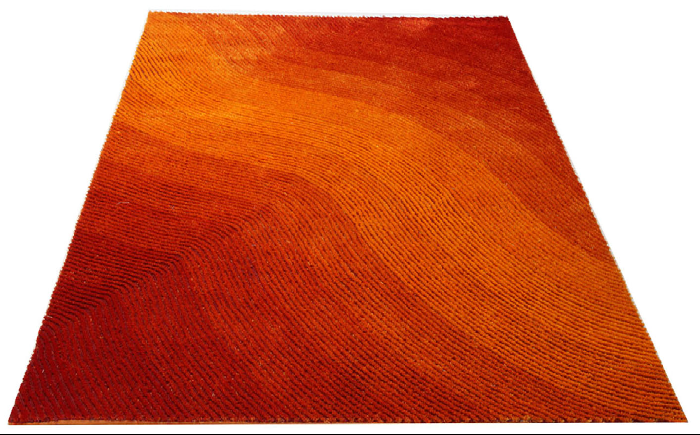 textured tangerine red orange