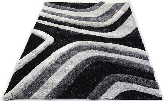 3d grey rug