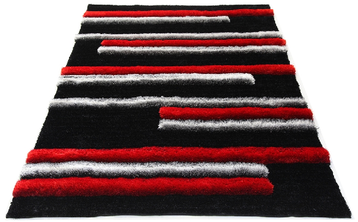 3d red shiny rug
