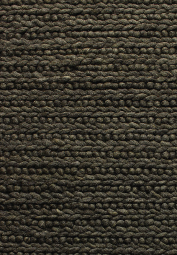 hand knotted wool rug dark grey