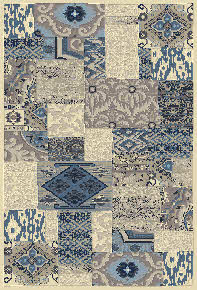 rug woven b soft blue