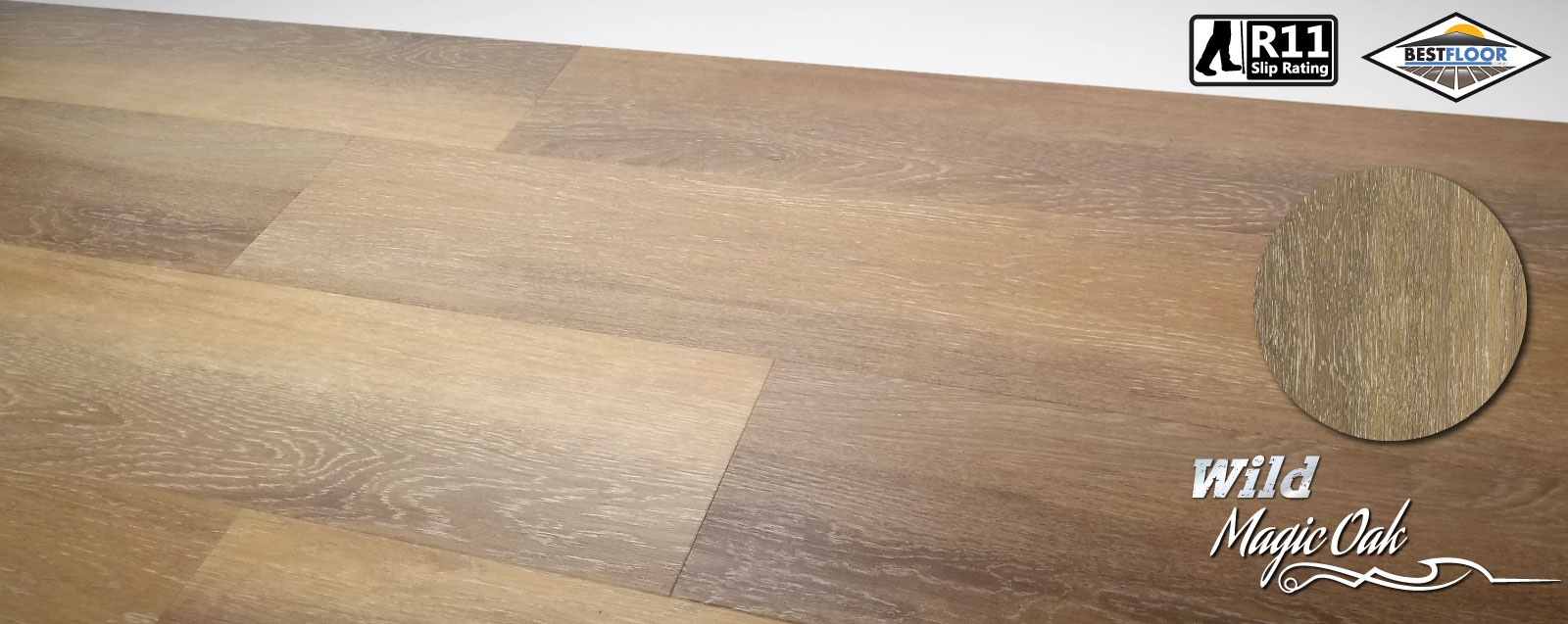 Luxury Wild magic oak grey ultimate vinyl planks r11 slip rating best floor