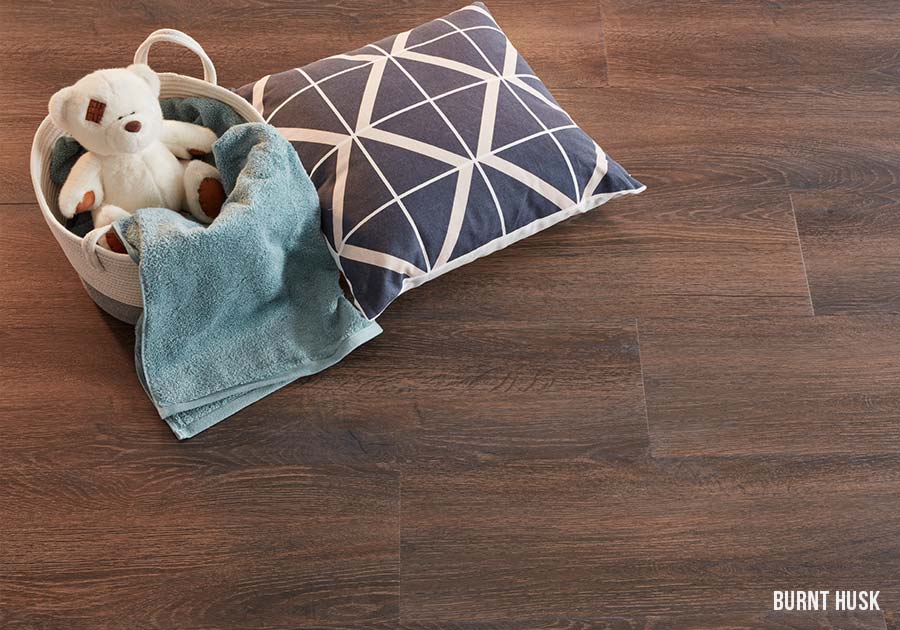 loose lay luxury vinyl burnt husk heartridge