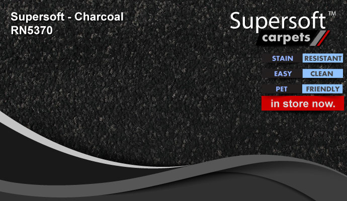 super soft supersoft carpet RN5370 Charcoal