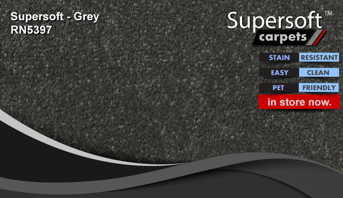 super soft supersoft carpet RN5397 Grey gray