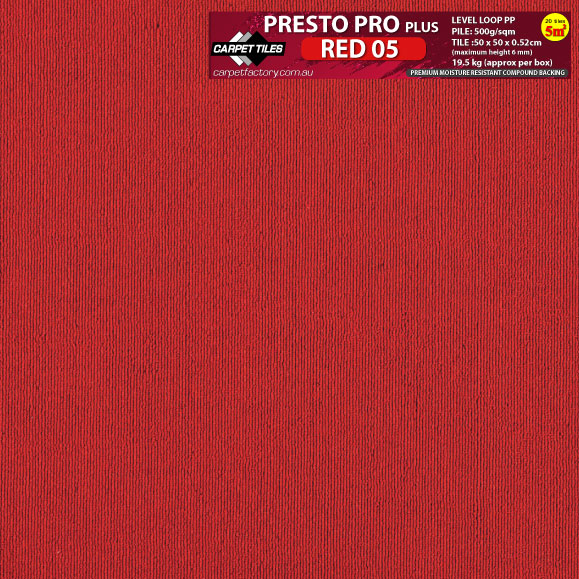 Presto PLUS Red carpet tile 05